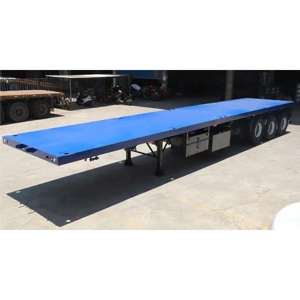 3 Axle Flatbed Trailer for 20 Feet 40 Feet Container Semi Trailer and Customization