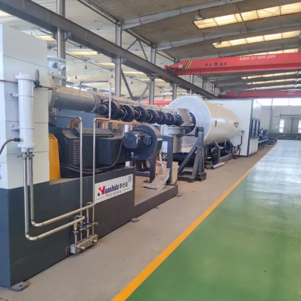 Large Diameter HDPE Jacket Pipe Extrusion Machine with Dust-Free Planetary Cutting and Automatic Operation