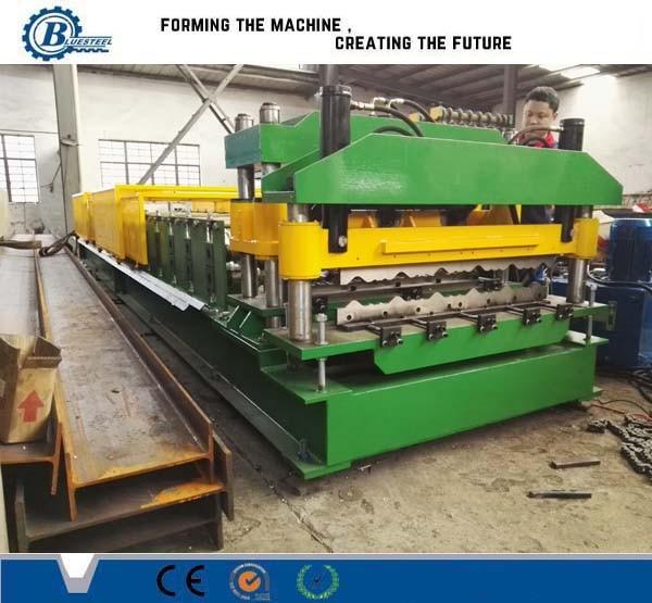 Petit pain en acier de panneau de toit d'étape enduit par couleur de 18 supports formant la machine pour la construction