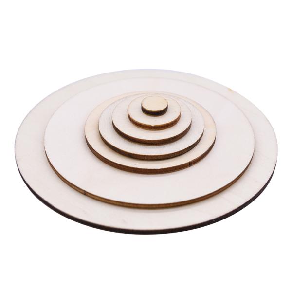 Пустые диски соснового леса ремесел картины 10cm незаконченные деревянные