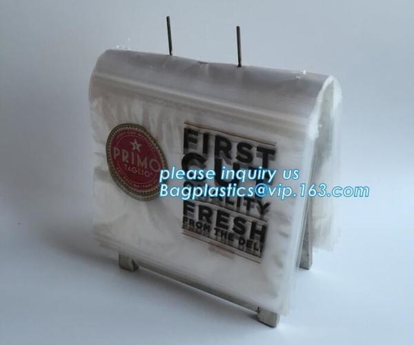 Custom Design Deli Saddle Zip Lock Bag, Virgin LDPE Reclosable Plastic k saddle bag deli bag with Printed Logo for
