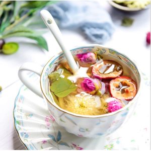 Rose Honeysuckle And Chrysanthemum Herbal Liver Detox Tea Clearing Internal Heat