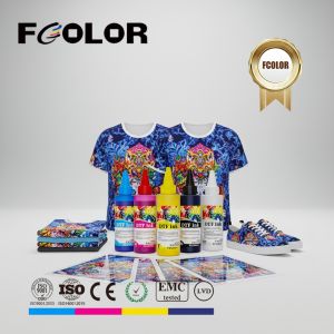 FCOLOR High Quality 100ML DTF Ink for Epson L1800 1390 XP600 I1600 I3200 Vivid Color Printing Ink DTF