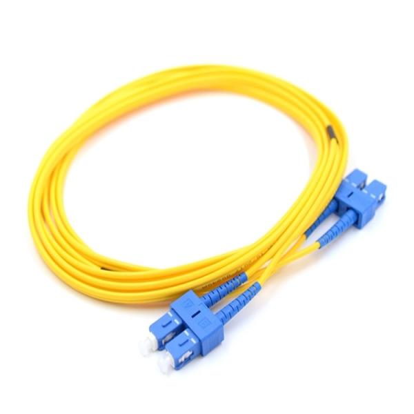 Single Mode 9/125 Duplex Fiber Optic Patch Cord SC UPC To SC UPC