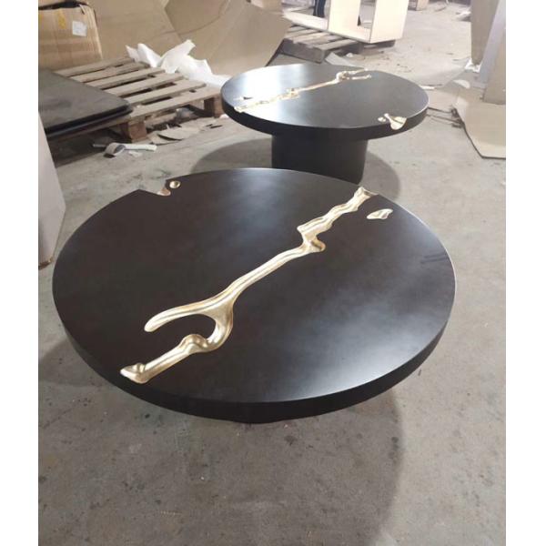 журнальные столы 4ft черного белого круглого естественного камня 3ft верхние для отказа Италии кухни