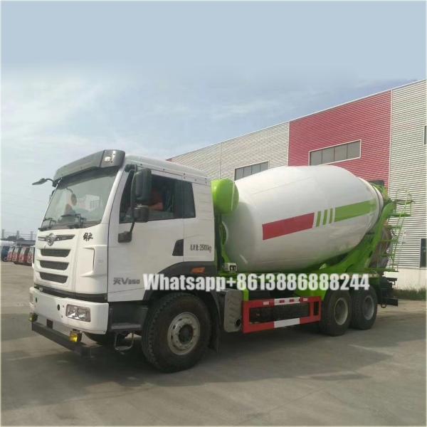Three Axle  Faw  Cement Mixer Truck      Agitating Lorry