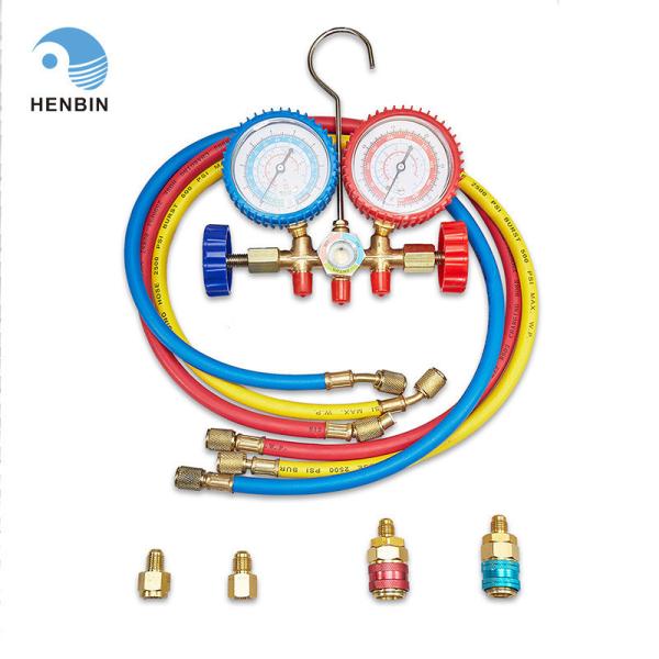 R12 R502 Refrigeration Manifold Gauge For Food Packing Machine