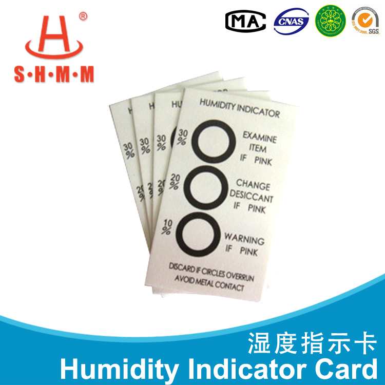 Reversible 3 Dots Humidity Indicating Cards Blotting Paper Ingredient For Bulk Packaging
