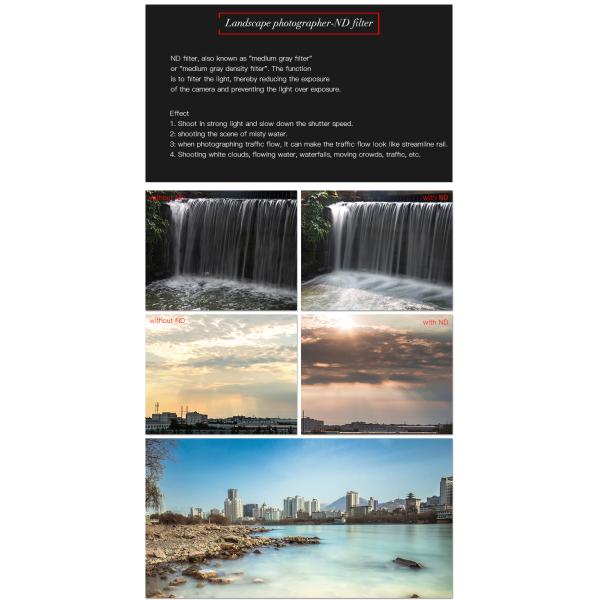 Air DSLR Lens Drone Camera Filters For Landscape Photography DJI Mavic Filter