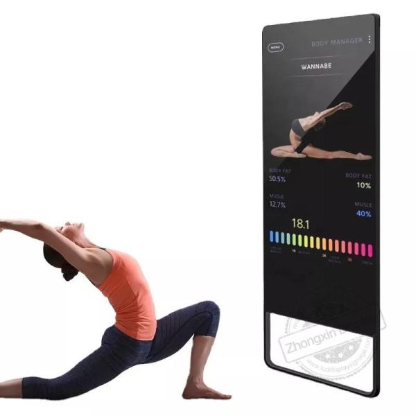43inch Capacitive Touchscreen Magic Fitness Mirror With Virtual Trainer And Personalized Workouts