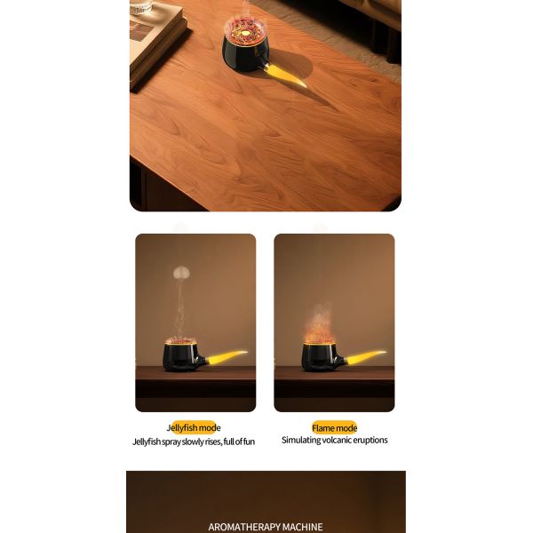 Ultrasonic Home Use Air Aroma Essential Oil Diffuser With Colorful Ambient Light