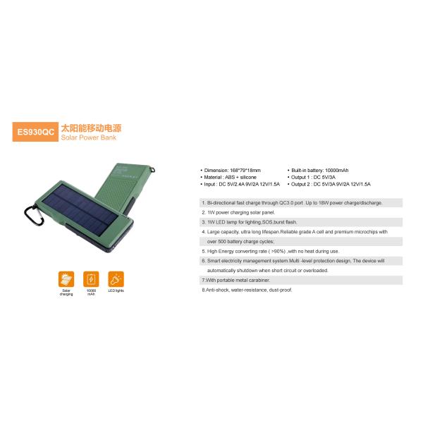 China Solar Power Bank w/ Wireless Charger, consumer electronics Products Manufacturers & Suppliers