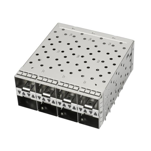 2007399-3 2007399-1 CONN SFP+ RCP W/CAGE 2X4 160P RA