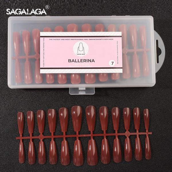 Colored French False Nail Tips Full Cover Press on Tips for Nail Art Salon and Custom Logo