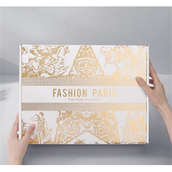 Custom Pink Clothes Jewelry Cosmetic Makeup Food Electronic Folding Corrugated Carton Mailer Box