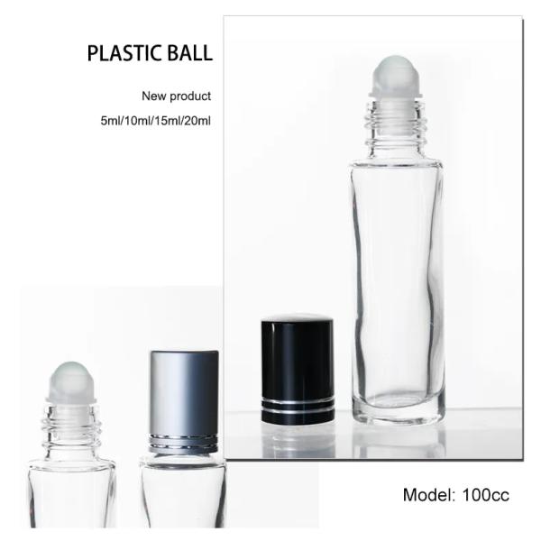 белый пластиковый высокорослый пустой крен 18ml на духах кожи сливк глаза завинчивой пробки бутылки мини