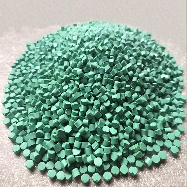 Non Toxic Wiredrawing Plastic Masterbatch EVA green Color Anti Block