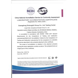 Guangdong Xin Tongshi Group Co., Ltd. Certifications