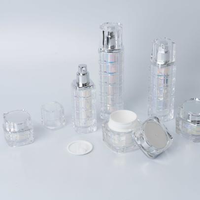 Acrylic Cosmetic Packaging Set Bottles 10g 15g 30g 50g 30ml 50ml 100ml (MC-305)