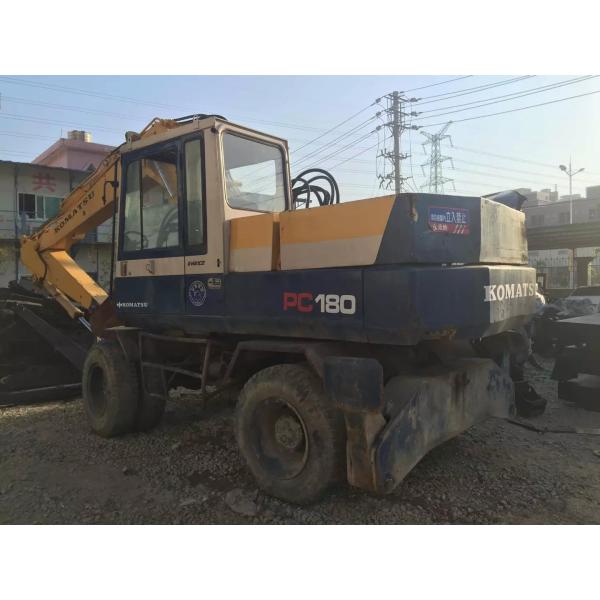 Original japan Used KOMATSU PW150-5 Wheel Excavator For Sale