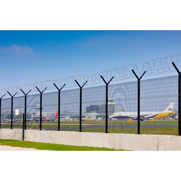 High quality 3D Curved Steel Wire Mesh Security Fence Modern Design round Chain Link with Razor Barbed Wire for Farms