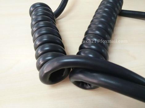 UL20617 Track Loader TPE Curly Spiral Cable