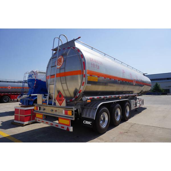 Anti Corrosion Petroleum 3 Axle 46000L Aluminum Tanker Trailer