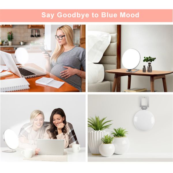 3000K to 6500K Color Temperature Led Phototherapy Light 5 Level Brightness Adjustable White Color Depression Therapy Lamp