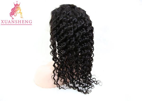 100% Virgin Hair Brazilian Unprocessed Hair Transparents Full Lace Deep Wave Wigs