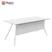 Meubles de bureau modernes Bureau exécutif avec des pieds en métal en Blanche-Neige support personnalisation