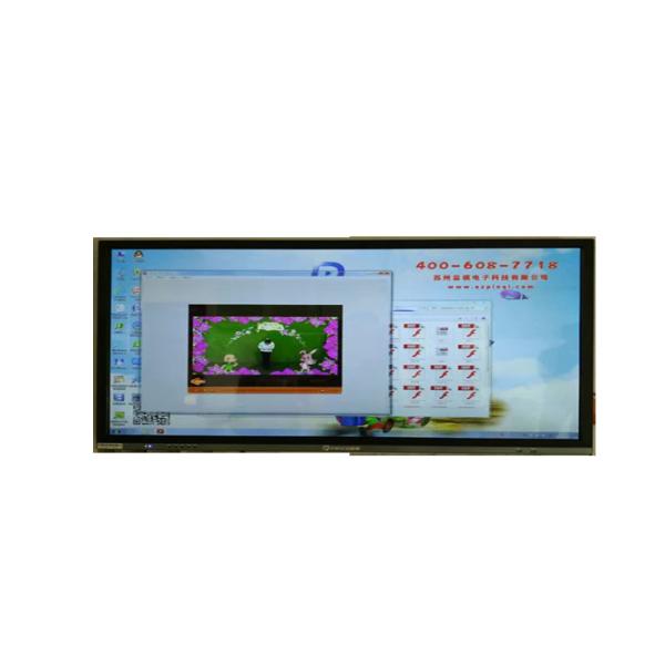 Anti Glare Digital Signage Player 65 Inch Large Screen Wall Mounted Color Whiteboard