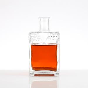 Estampagem a Quente Manuseio de Superfície 750ml Garrafas de Vinho de Vidro para