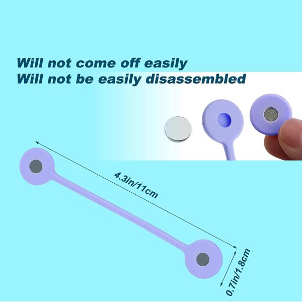 Силиконовые магнитные кабельные галстуки многоразовые кабельные организаторы наушники кабели USB кабельный менеджер хранитель обертывание галстуки ремни закладки