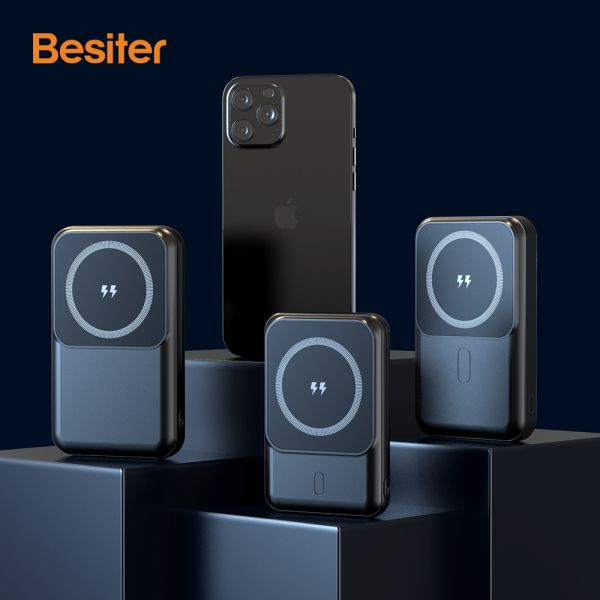 PD 20W Wireless Charging Power Bank Magnetic Charger 10000mah With Stand