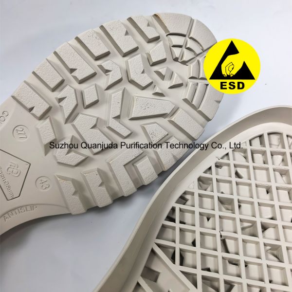 Custom Large Size ESD Antistatic Rubber Sole For Conductive Cleanroom Safety Boots
