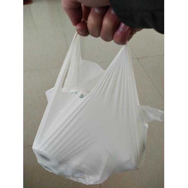 Durable Environmentally Friendly Plastic Bags 30 +18 X 58 Cm Simple Design