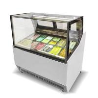 Vitrine de exibição de sorvete sem gelo com sistema de refrigeração de ventilador