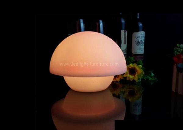 Candeeiros de mesa decorativos personalizados do diodo emissor de luz do projeto, lâmpada colorida da noite do diodo emissor de luz do cogumelo