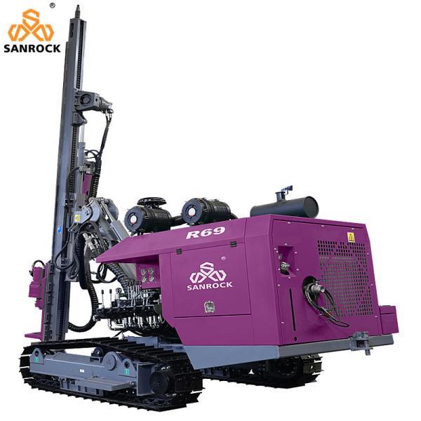 Surface Drilling Rig Crawler Borehole Drilling Rig Lifting Force 27KN Anchor Drilling Machine