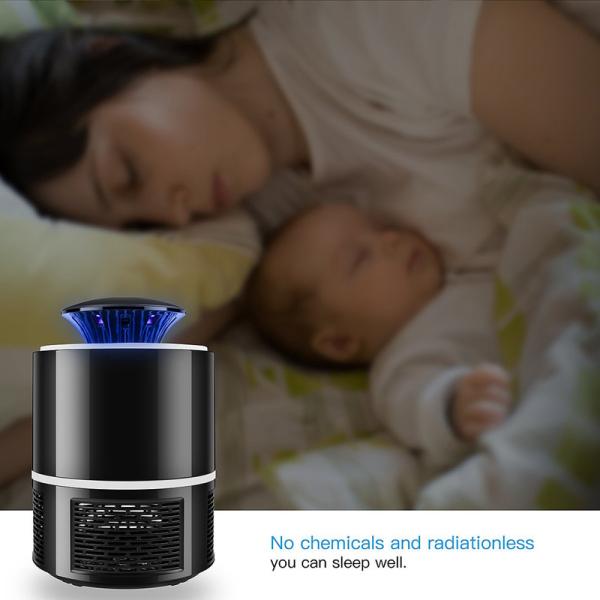 hot sales design USB professional pest control mosquito killer lamp plastic electric fly killer with wave light