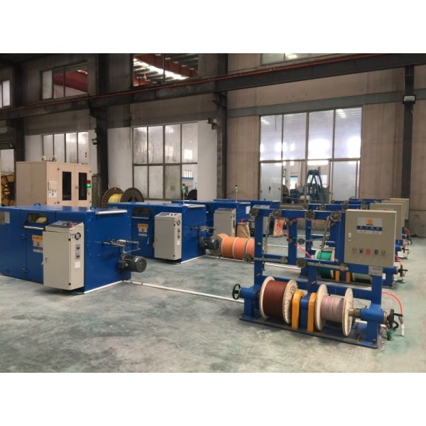 Bare Copper Double Twist Bunching Machine 1.2Kgf Magnetic Powder Clutch Equipment