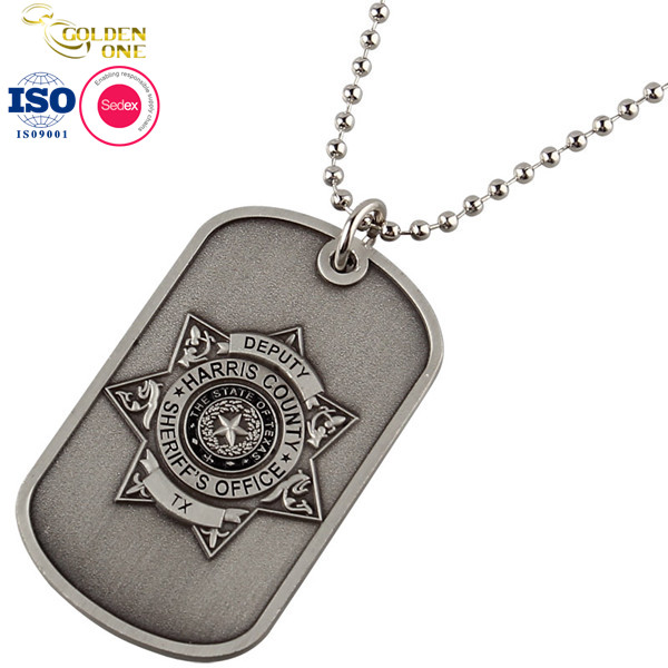 Multi Color Pendant Dog Tag Stainless Steel Gold Soft Enamel Blank Aluminum Plain