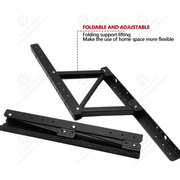 Modern Metal Top Coffee Table with Elevator-Lifting Mechanism for Dining Living Room or Bedroom