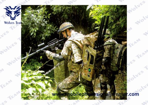 3G Wireless Backpack Jammer Anti Explosion Featuring Housing Metal Enclosure