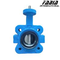 DN50 válvula de borboleta industrial com chapa de aço inoxidável para resistência à corrosão