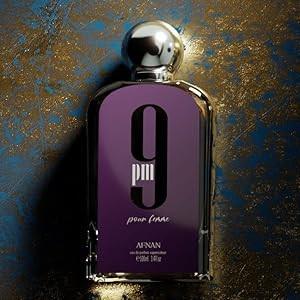 Afnan 9 Pm 3 Piece Set for Men, (3.4 Oz Eau De Parfum Spray + 5.0 Oz Shower Gel + 5.0 Oz Perfume Deodorant)