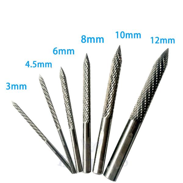 bocados do carboneto do reparo do pneu de 4.5mm/arquivos do carboneto do Reamer reparo do pneu