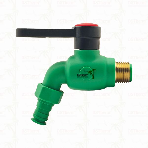 PPR Bibcocks Water Spout Faucet Water Tap Spigot Customized Color 1/2