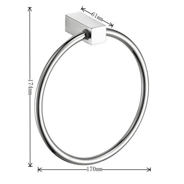 Нержавеющая сталь 304 Адвокатуры полотенца Chrome OEM 6,6 колец полотенца Bathroom дюйма современная отполированная