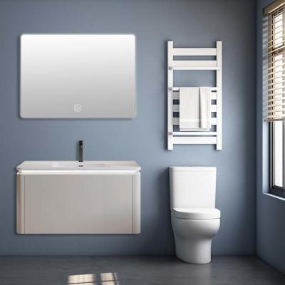 Plywood Cabinet Slate Vanity Top Integrated Sink Smooth Surface